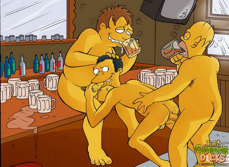 Simpsons Gay Just Cartoon Dicks