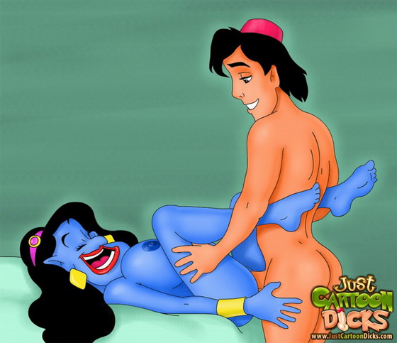 Aladdin and the Genie - gay love