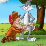 Just Cartoon Dicks looney tunes - could not shoot? do blowjob!