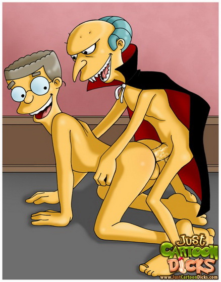 Just Cartoon Dicks Mr. Burns - sexy gay vampire