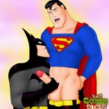 Just Cartoon Dicks Super blowjob for a superhero
