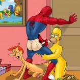 Just Cartoon Dicks Spider-Man - gay orgy