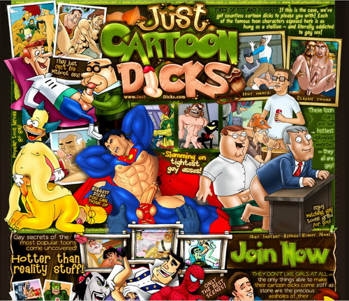 Just Cartoon Dicks - gay cartoon