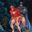 Gay Batman, Flash and Superman getting naughty