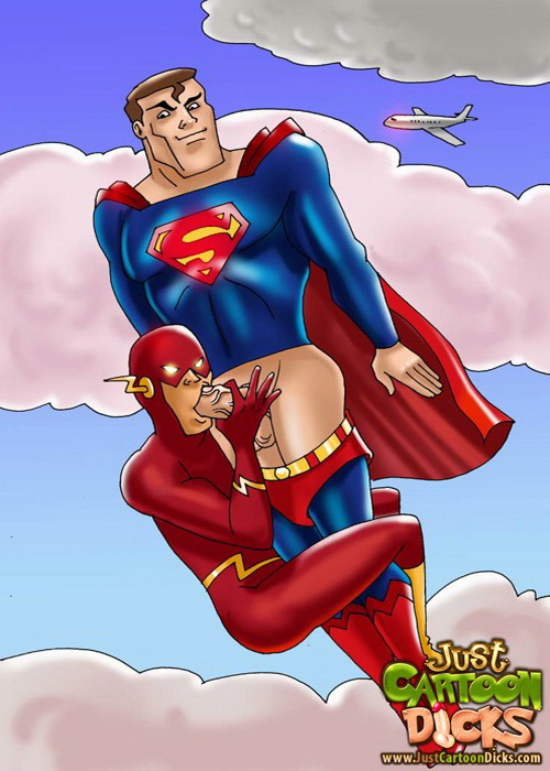Superhero gay cartoons